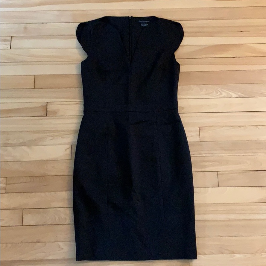French Connection Black A-Line Dress